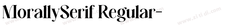 MorallySerif Regular字体转换 MorallySerif Regular字体转换